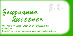 zsuzsanna quittner business card